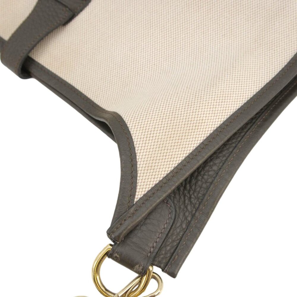Hermes Evelyne PM Canvas Shoulder Bag Bicolor - Picture 7 of 12